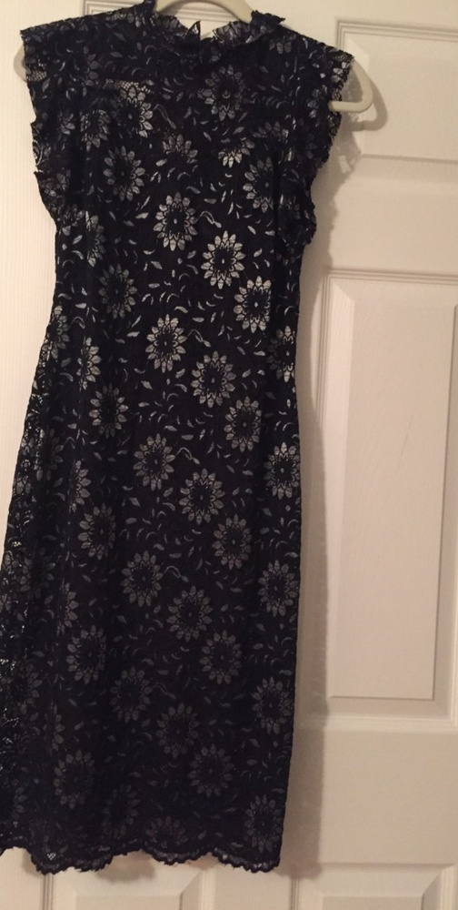 Navy lace dress